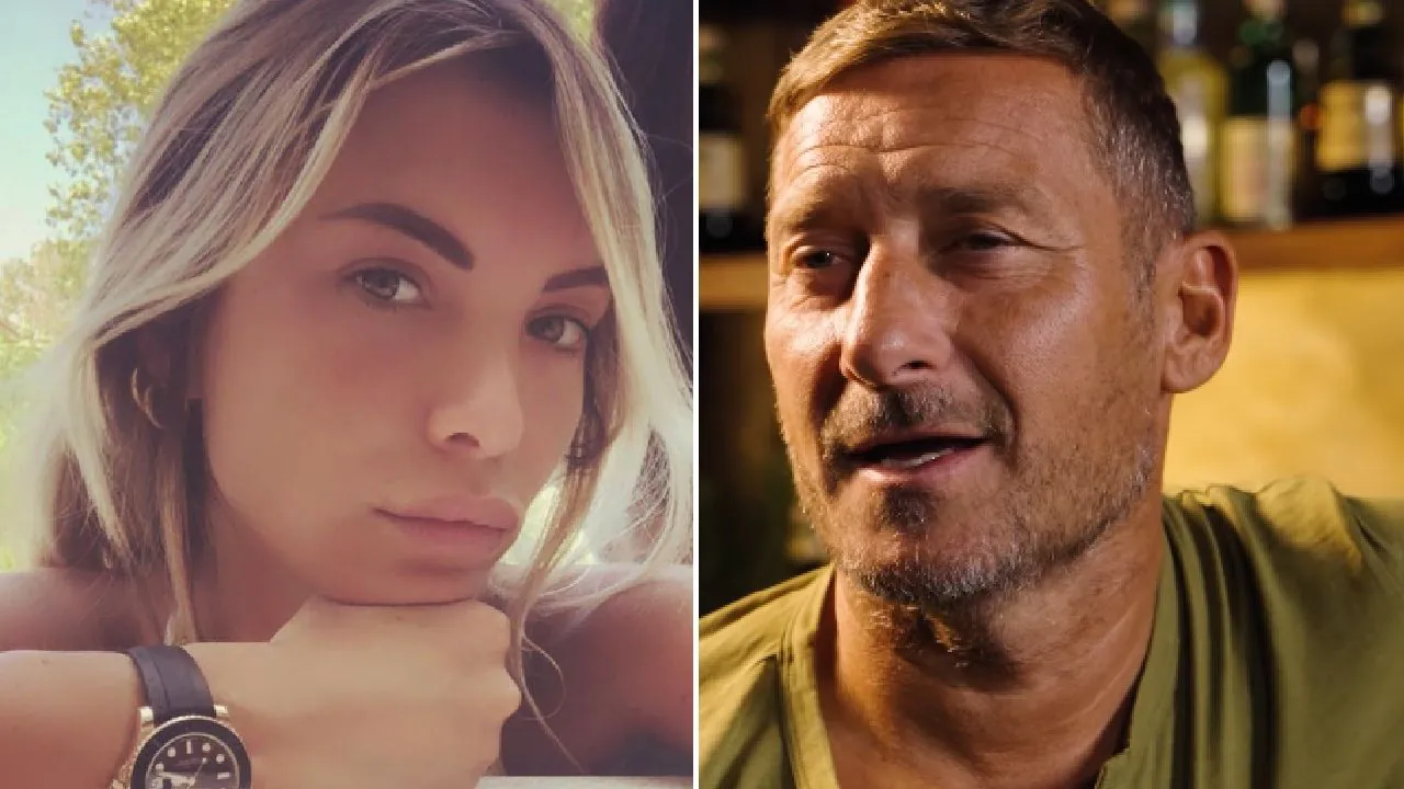 Noemi Bocchi e il collage con Francesco Totti